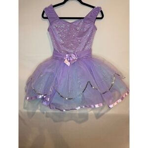 Weissman Kids Purple Sequin Tulle Ballet Tutu Dance Costume XLC XLarge Child